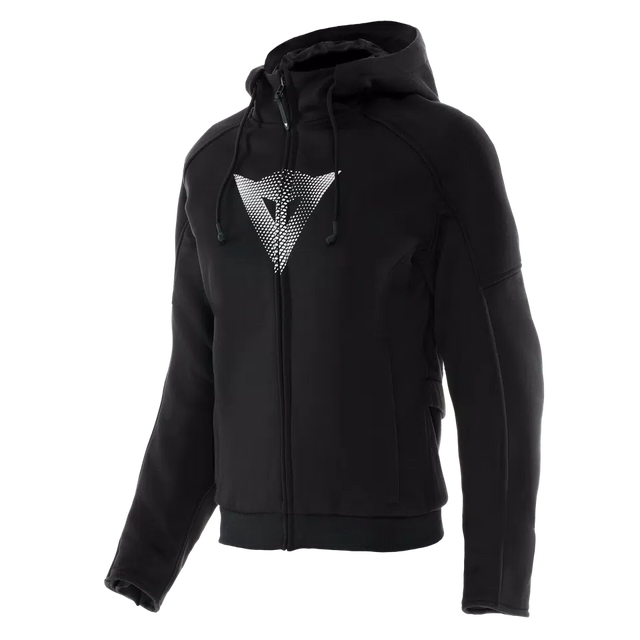 Daemon-X Safety Hoodie Full Zip WMN - Black/Black-White Dainese