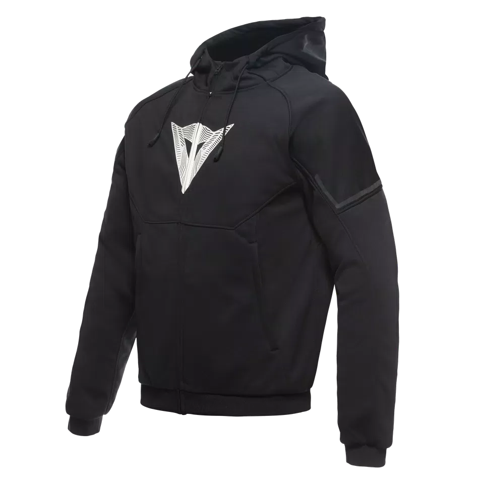 Daemon-X Safety Hoodie Full Zip - Czarny/Czarny-Biały