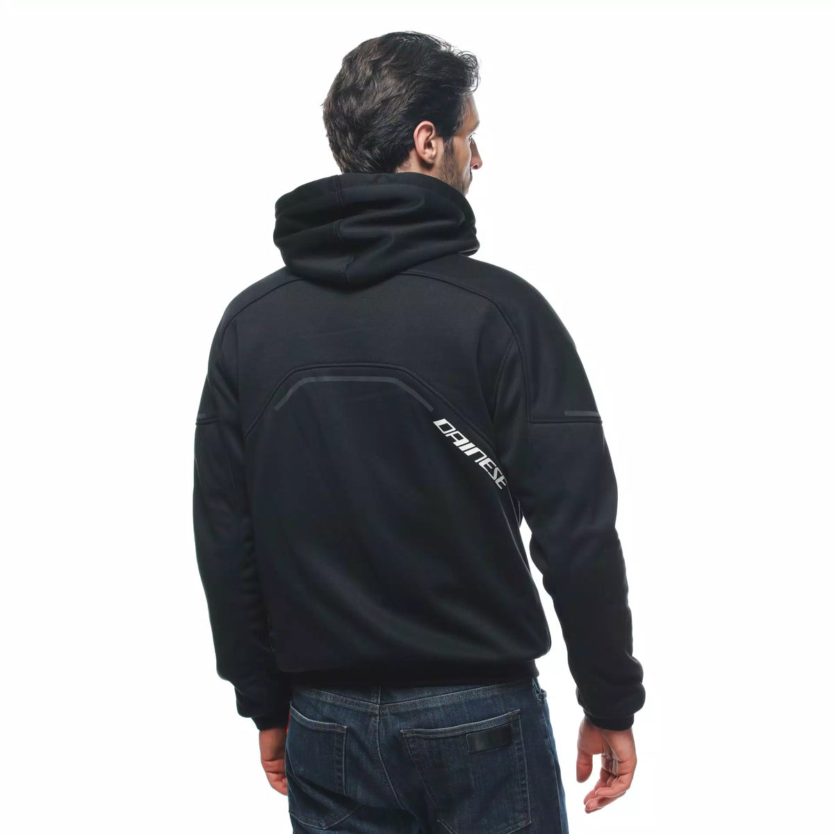 Daemon-X Safety Hoodie Full Zip - Czarny/Czarny-Biały