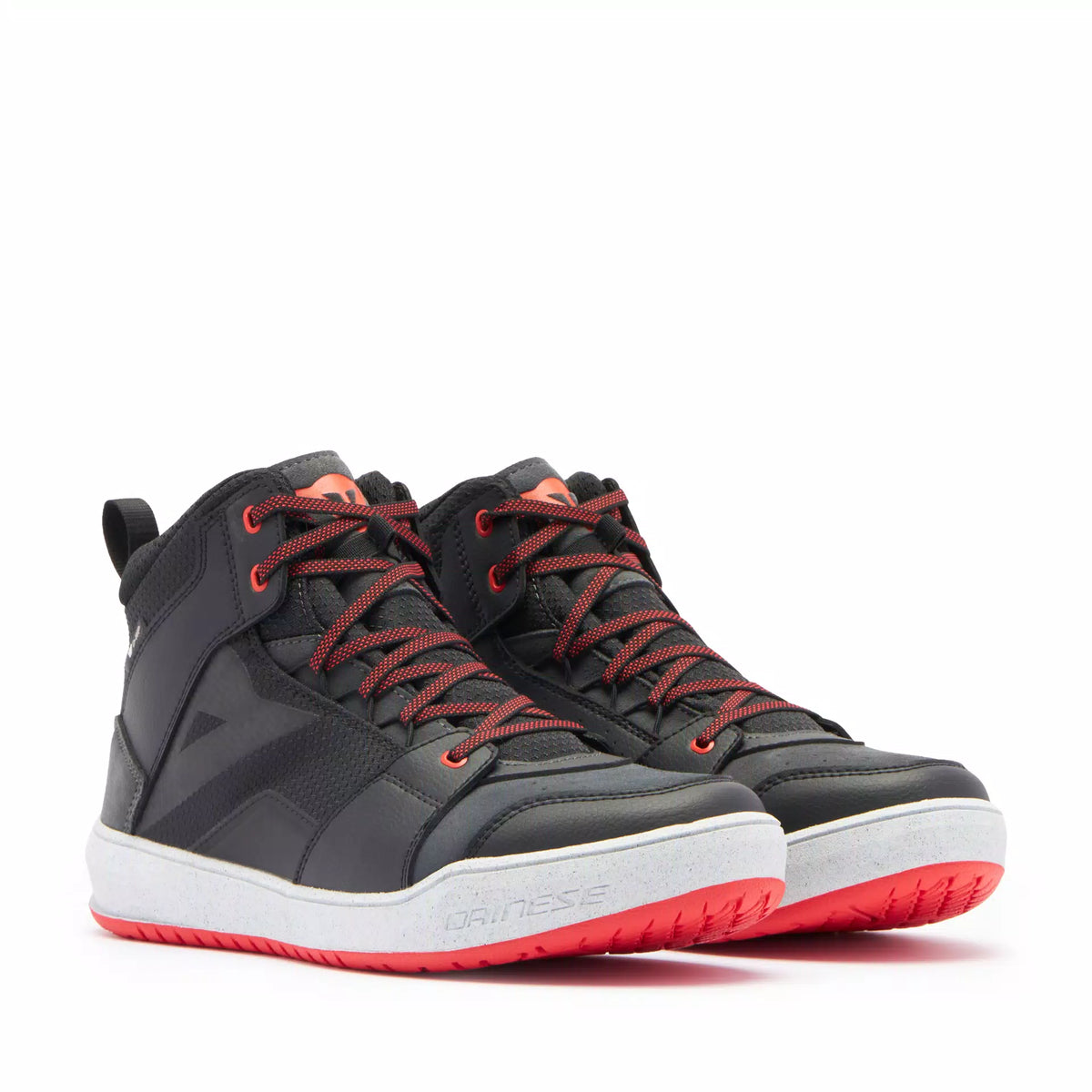 Suburb D-WP Shoes - Black/White/Red-Lava
