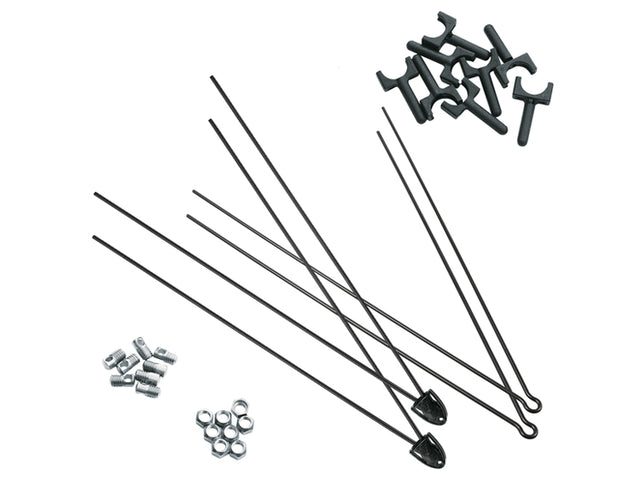Strebensatz Bluemels 3.0 V2A Schwarz gepulvert