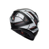 K3 E2206, Integralhelm - Rivia Matt Black/White AGV