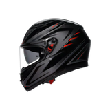 K3 E2206, integraalhelm - Syth Black/Red