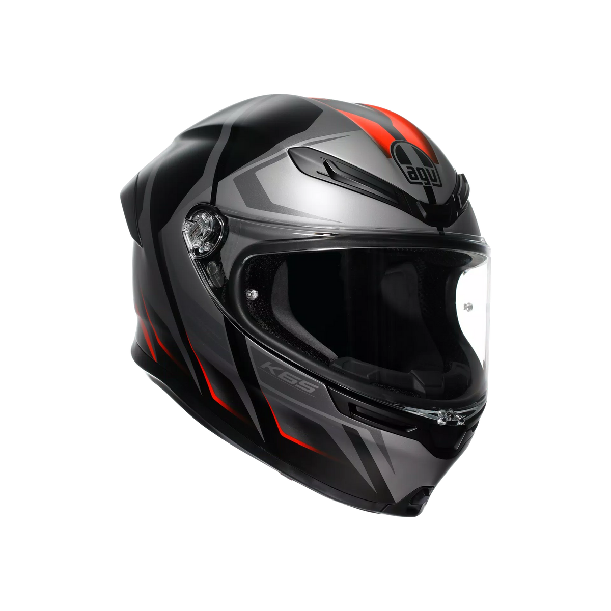 K6 S E2206, casco integral - Karve Matt Black/Grey/Red