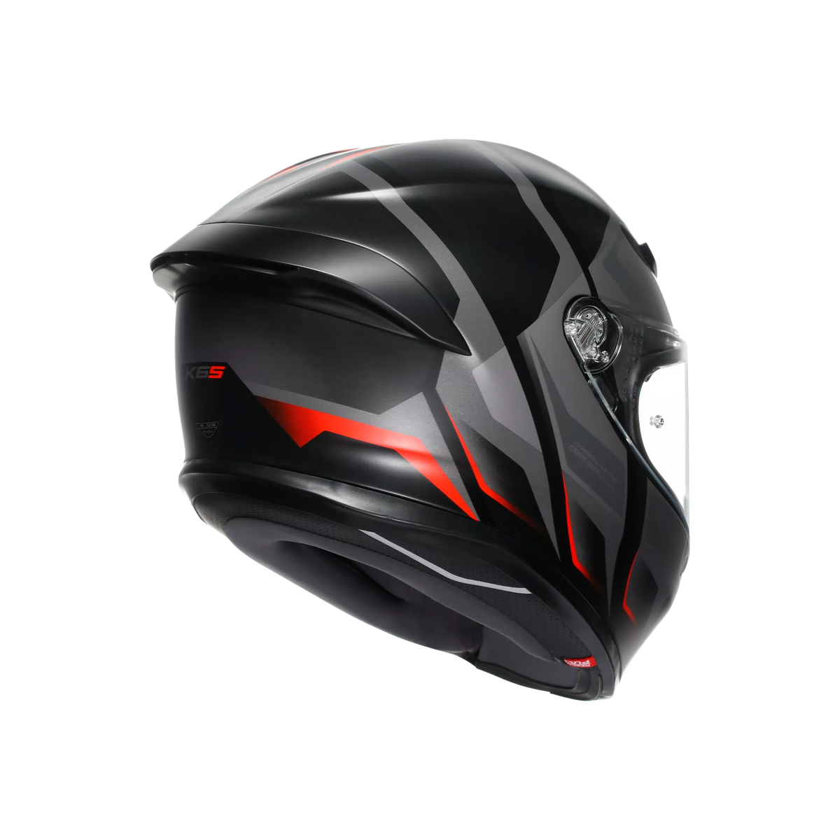 K6 S E2206, casco integral - Karve Matt Black/Grey/Red