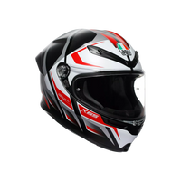 K6 S E2206, integral helmet - Karve Matt Black/White/Red