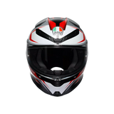 K6 S E2206, Integralhelm - Karve Matt Black/White/Red AGV