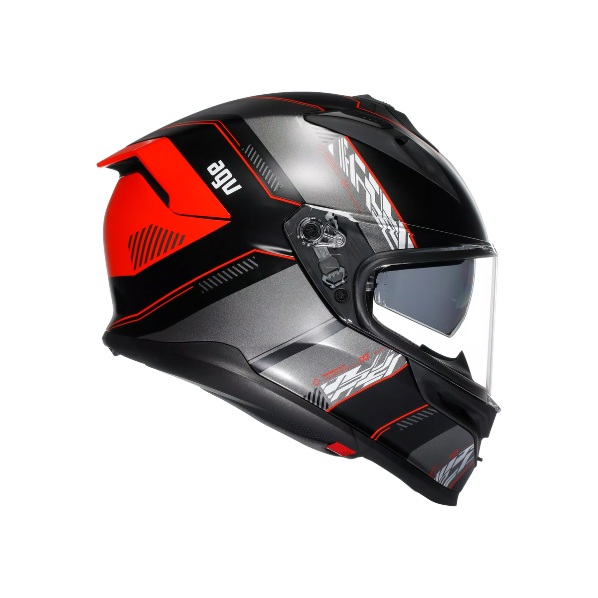 K7 S E2206, Integralhelm - Kyber Matt Zwart/Rood