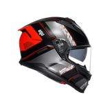 K7 S E2206, Integralhelm - Kyber Matt Zwart/Rood