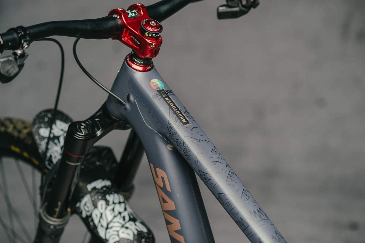 Kit de protección del marco - EWS Montañas - Negro Mate