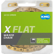 Kette X Flat 12/13-fach, 126 Glieder, gewachst - gold KMC