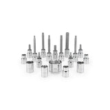 SBS-1.2 Steckschlüssel Nuss- und Bit-Set für 3/8'' Ratsche - 18 Teile