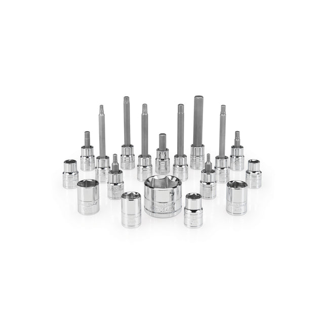 SBS-1.2 Steckschlüssel Nuss- und Bit-Set für 3/8'' Ratsche - 18 Teile