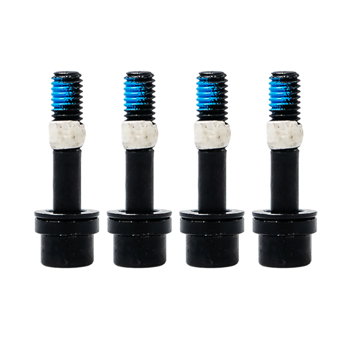 QM-Schrauben M6x30, blaue Schraubensicherung - schwarz