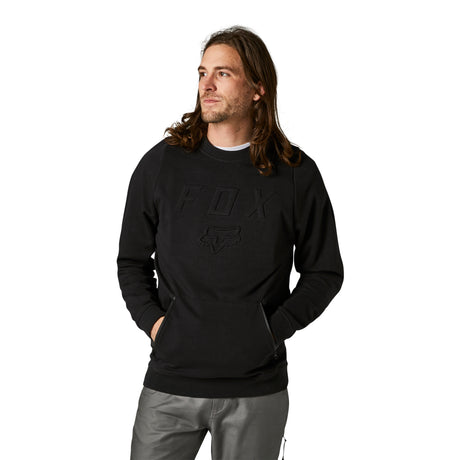 BACKLASH DWR CREW FLEECE - Zwart
