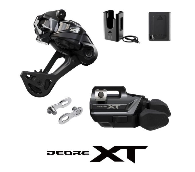 DEORE XT Di2 M8250 Versnellingsupgrade Kit, Versnellingshendel I-Spec EV, Kooi lengte lang - 12-speed