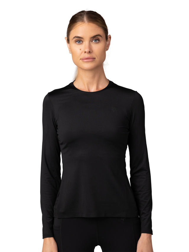 W Tecbase LS Shirt - Black