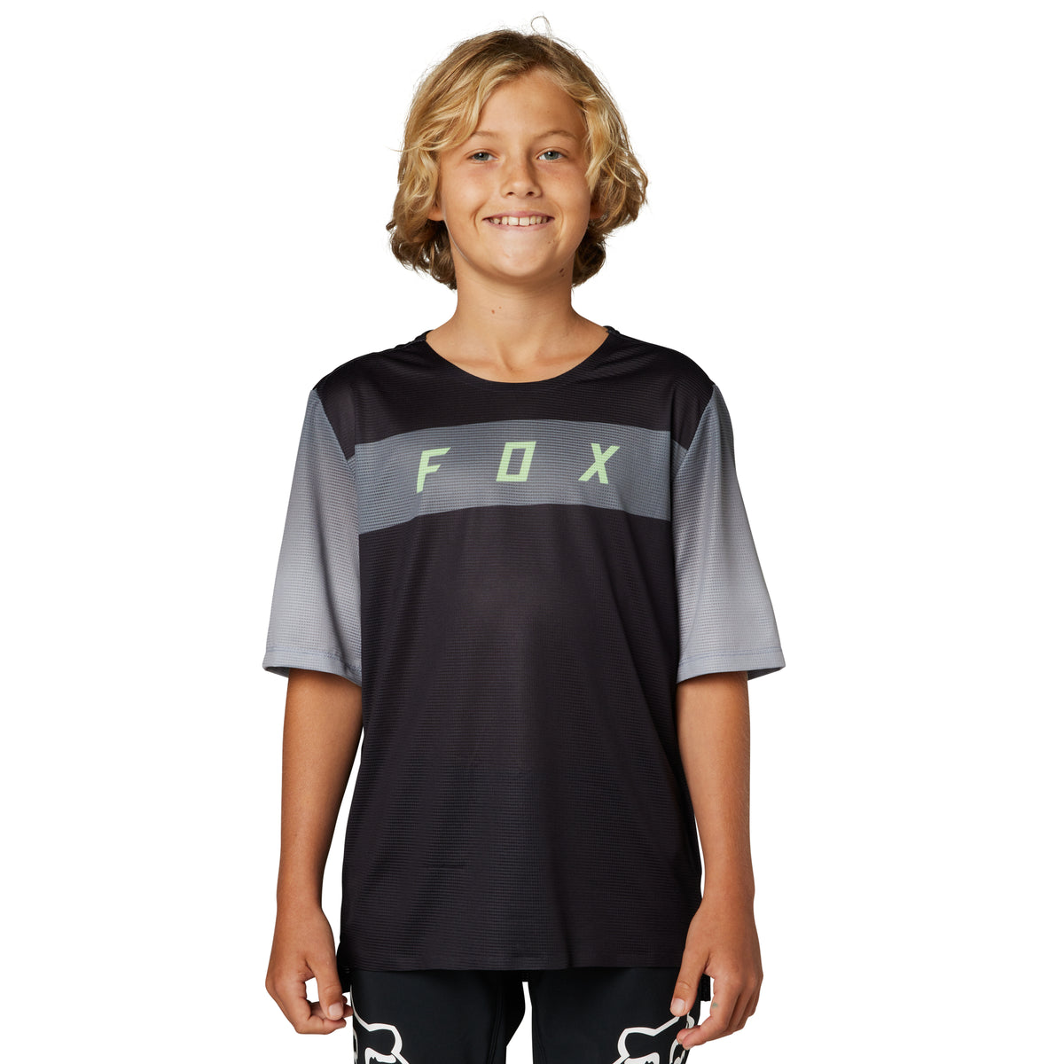 Youth Flexair Short Sleeve Jersey - Black