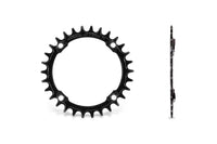 104 BCD Chainring, 4 Hole, round - black