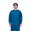 Wordmark Oversized Fleece Crew - Twilight Blue