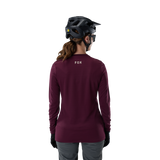Maillot à manches longues Ranger Fox Head pour femmes - Rouge foncé