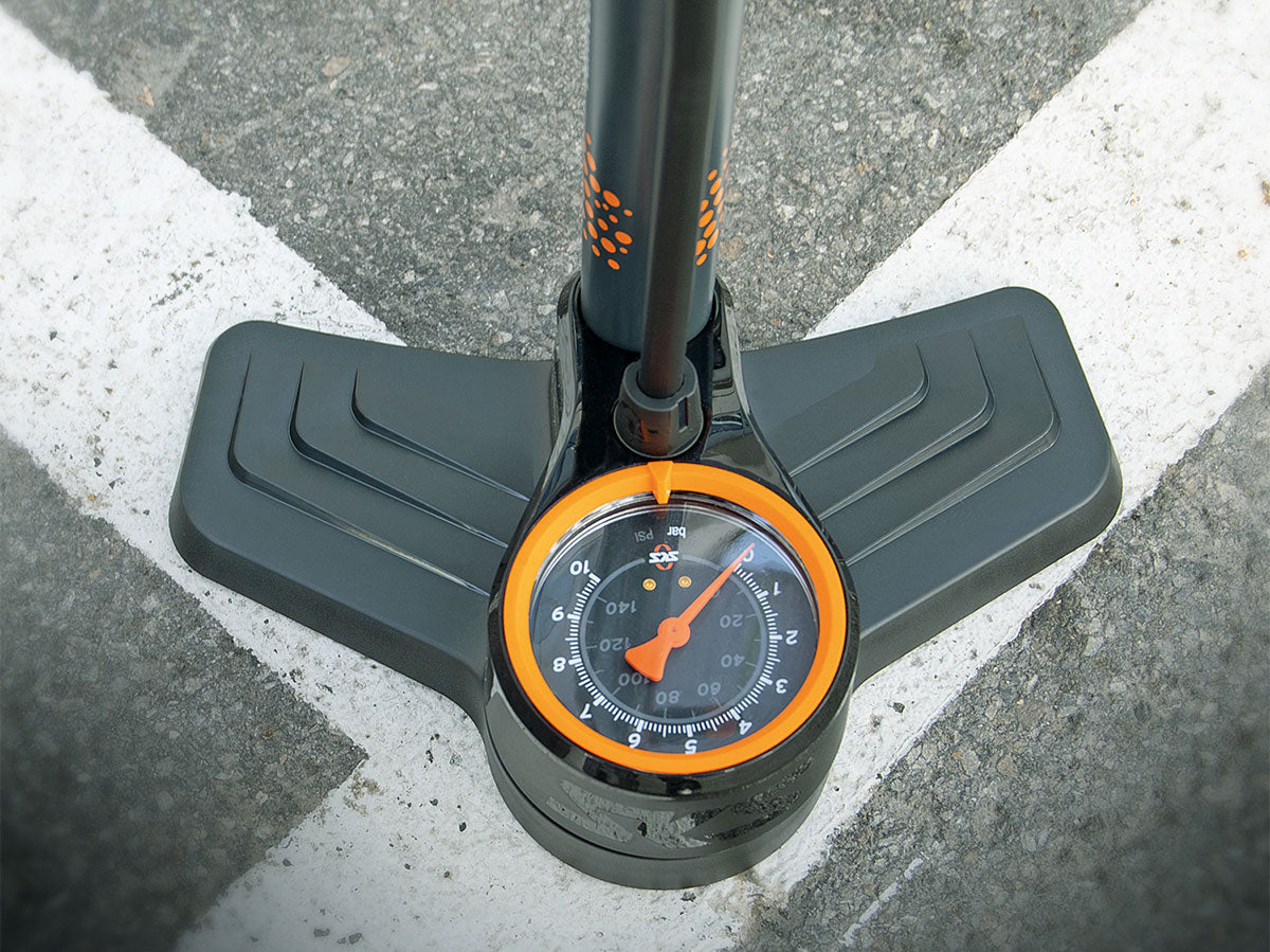 Pompe à Pied AIRKOMPRESSOR CLIK TEC 10.0 - noir/orange