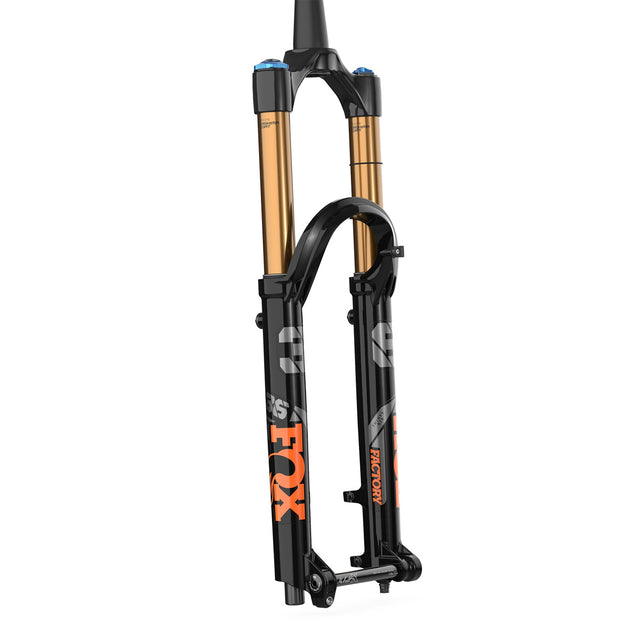 36 Factory E-Bike 27,5 Zoll 140 mm Federweg Grip2 15x110 mm QR 44 mm Offset - Schwarz/Orange