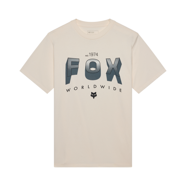 Block 195 Orig SS Tee - Off White Fox Racing