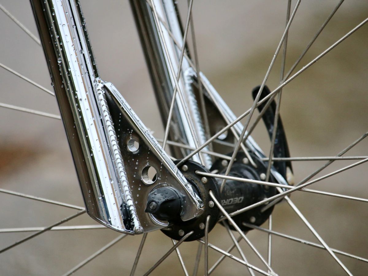 Moto Cruiser Starrgabel für Felgenbremse - Chrom