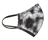 Face mask - Mouth protection - Tie Dye - Black/White