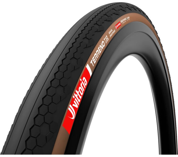 Terreno T10, Hardpack Gravel/Endurance, 28" Faltreifen TLR - schwarz/braun
