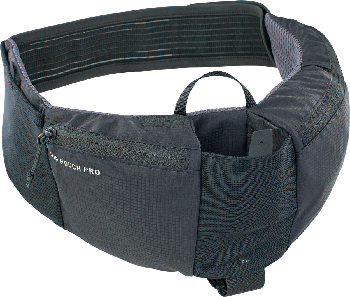 Hip Pouch Pro + 0,55 l Trinkflasche - Schwarz
