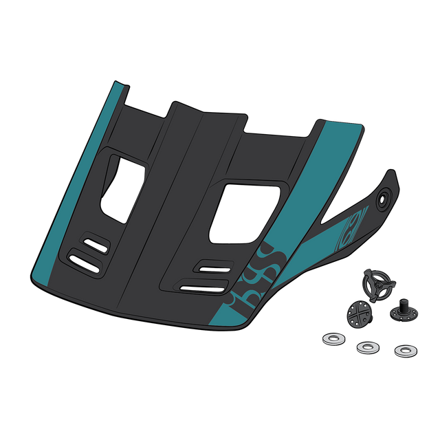 Visor + Pins Xact Evo SM-LXL - Lagoon iXS