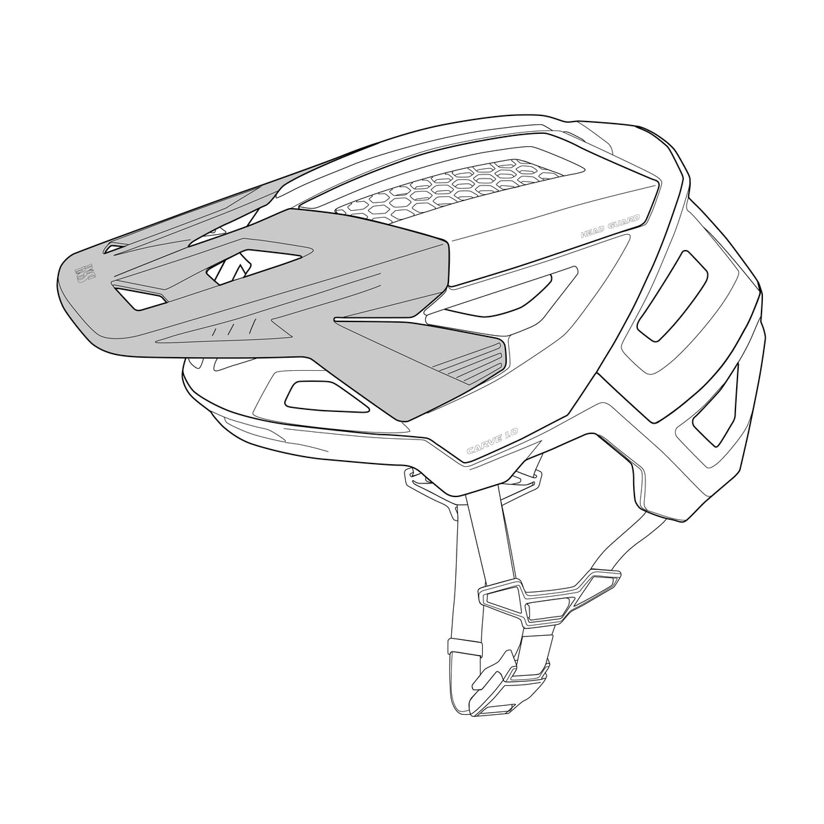 Visor Carve 1.0 MIPS - olive