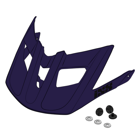 Visor + Pins Trail EVO - Grape iXS
