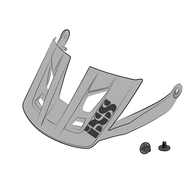 Ersatz Visier + Pins für Trigger AM - Grau iXS