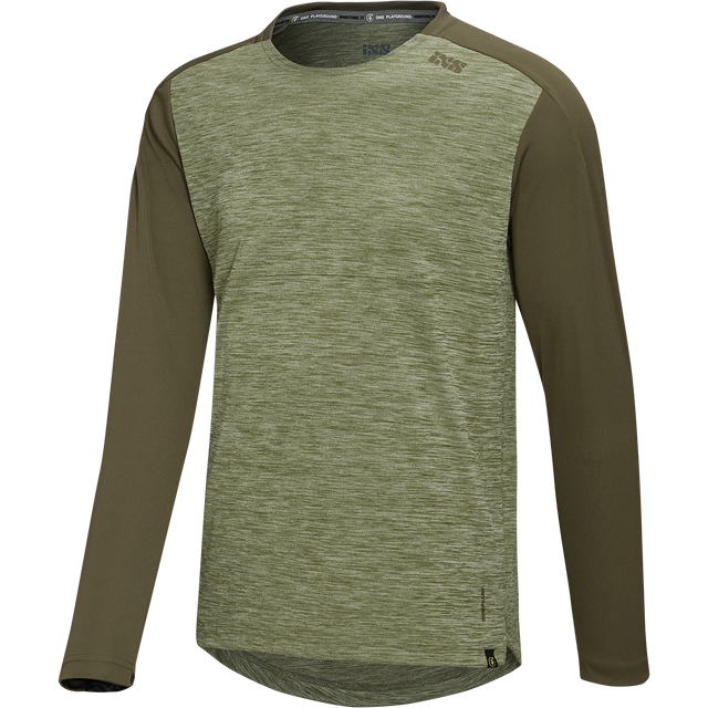 Flow X Kids Long Sleeve Jersey - Olive-Dark Olive iXS