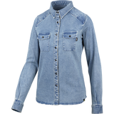 Carve Digger Organic Denim Women Shirt - Washed Blue iXS