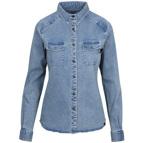 Carve Digger Organic Denim Women Shirt - Washed Blue iXS
