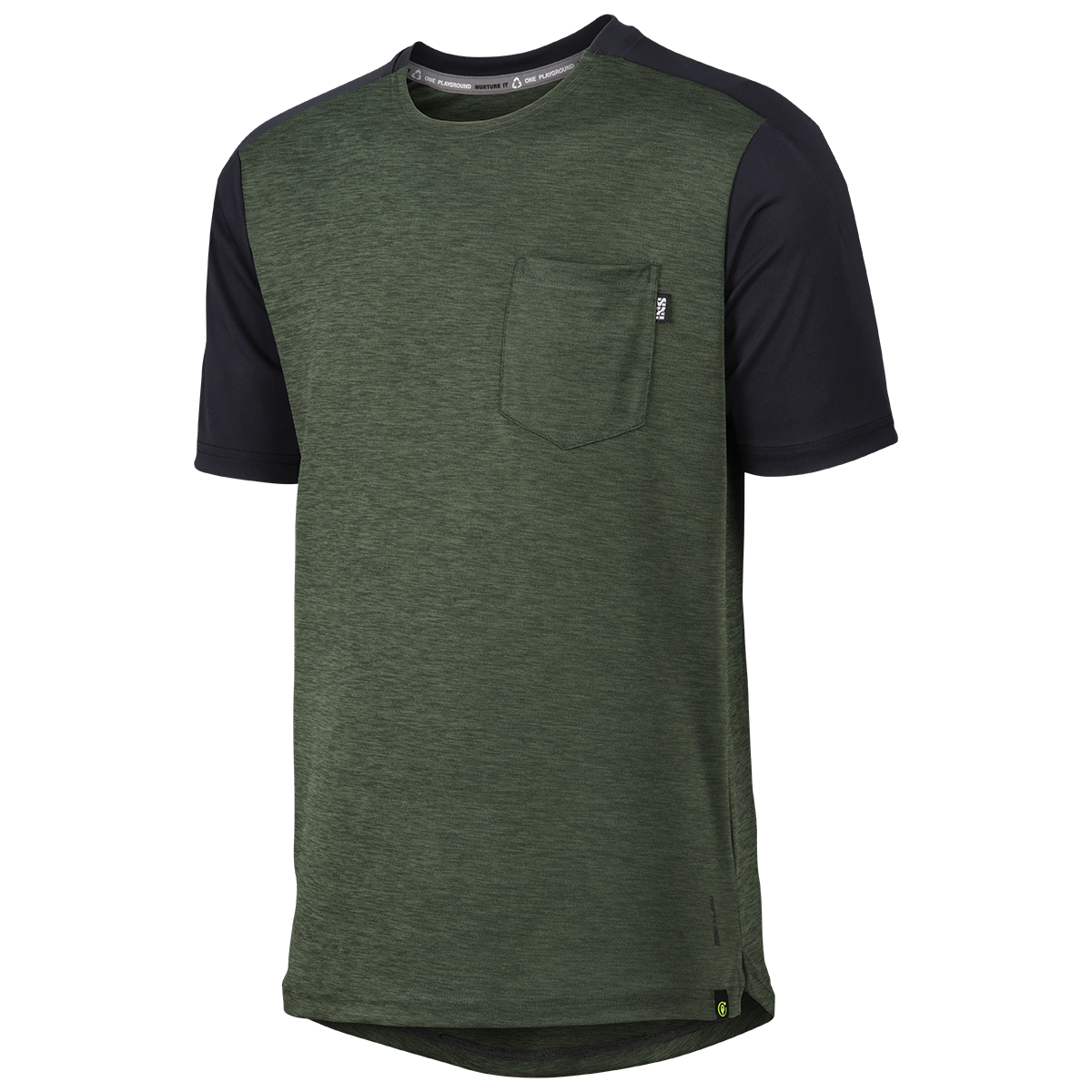 Flow X Kids Jersey olive-solid black iXS