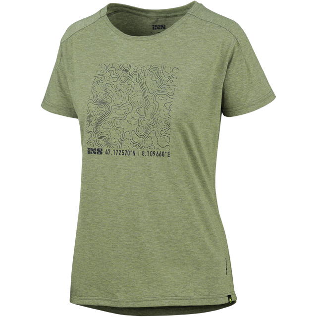 Flow Kids Tech Tee Contour Girls olive iXS