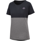 iXS Flow Girls Mountain Tech Tee Short Sleeve - black/graphite iXS