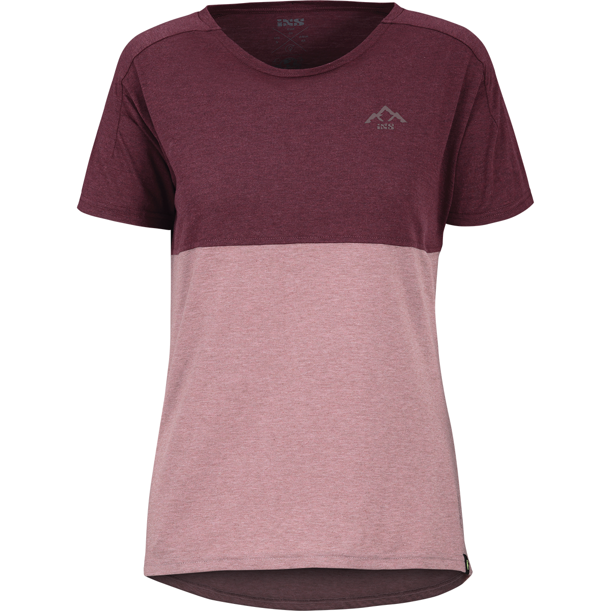 Kids Flow Mountain Tech Tee taupe-raisin 