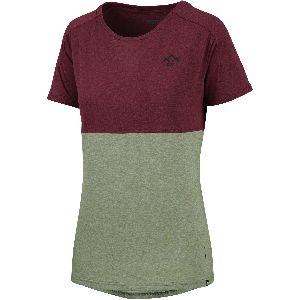 Flow Kids Tech Tee Mountain raisin-oilve iXS