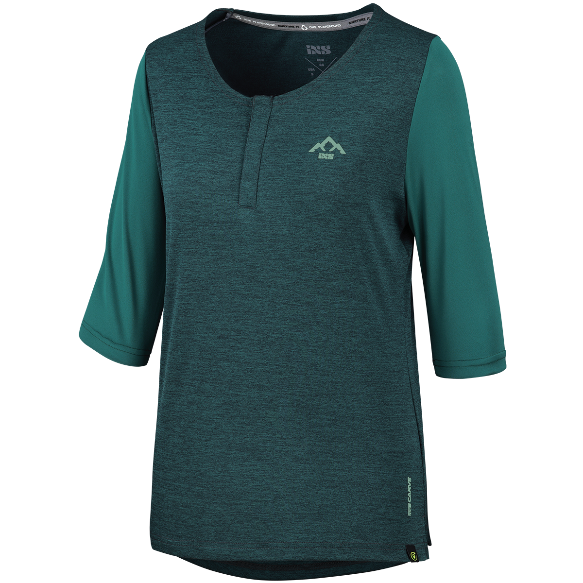Carve X Women Henley everglade-solid everglade iXS