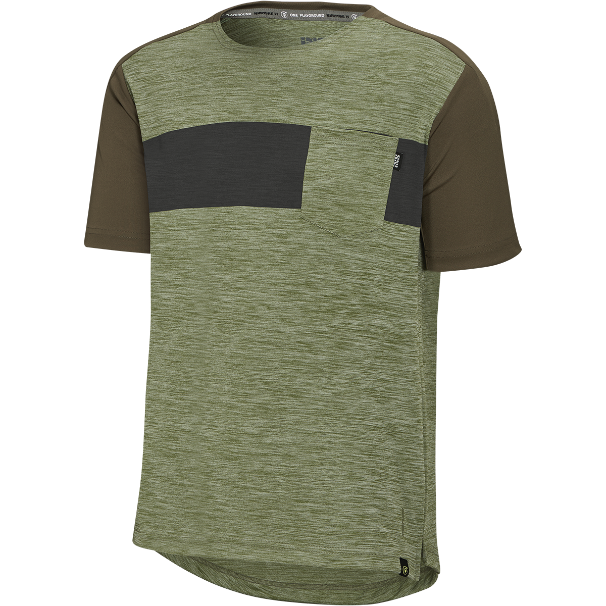 Flow X Short Sleeve Jersey - Olive-Dark Olive iXS
