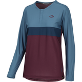Flow XTG Women's Long Sleeve Henley - Raisin / Marine iXS