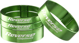 Set di distanziali forcella ultra leggeri - 1 1/8 pollici - verde