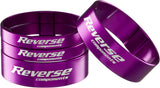 Set di distanziali forcella ultra leggeri - 1 1/8 pollici - viola