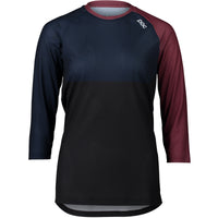 Maglia W's Pure 3/4 - Rosso Propilene/Nero Turmaline Navy/Uranium